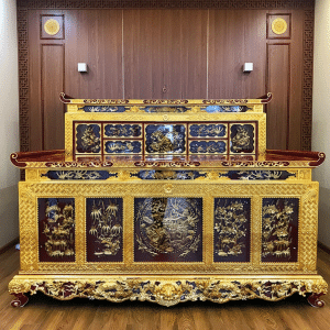 Bàn thờ Chấp Tải Gỗ Hương đá