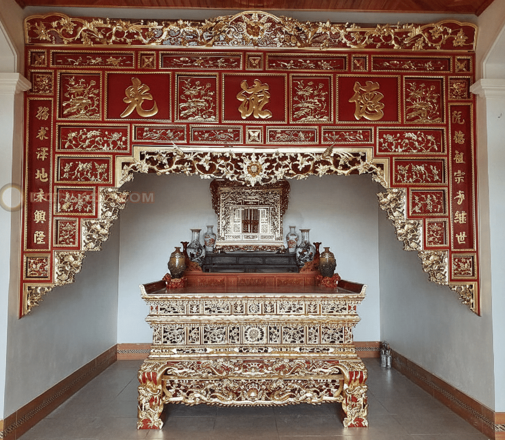 Sập Thờ Sơn Son Thếp Vàng