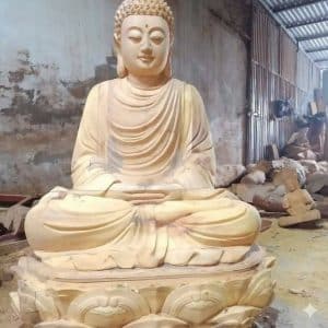 Tượng Bổn Sư Thích Ca Mâu Ni Bằng Gỗ Mít