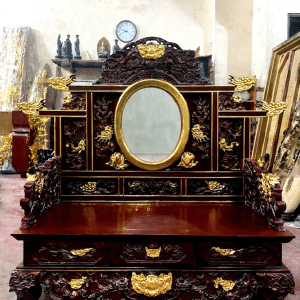 Bàn Loan Chạm Tứ Linh Sơn Giả Cổ