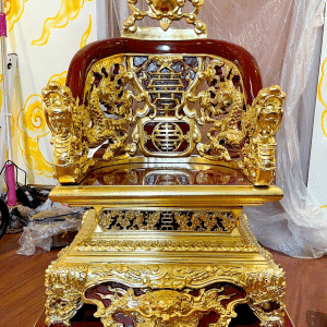 Ngai Thờ Cửu Long Thếp Vàng