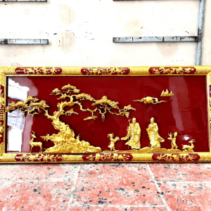 Tranh Gỗ Mừng Thọ