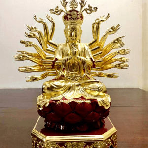 Tượng Chuẩn Đề Vương Bồ Tát Dát Vàng