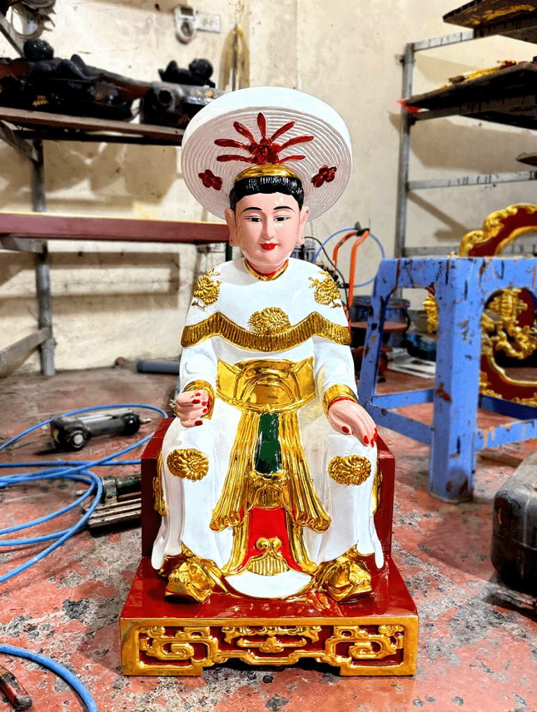 Tượng Cô Bơ Thoải Sơn Son Thếp Vàng