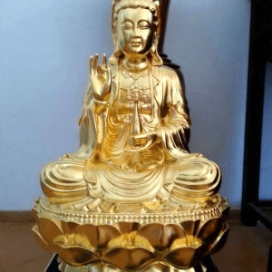 Tượng Quán Âm Bồ Tát Dát Vàng