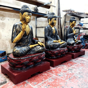 Tượng Tam Thế Phật Sơn Giả Cổ