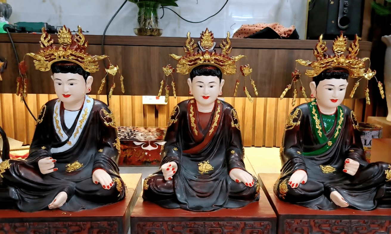 Tượng Tam Toà Thánh Mẫu Sơn Giả Cổ Đẹp