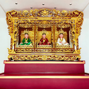 Tượng Tam Toà Thánh Mẫu Sơn Son Thếp Vàng