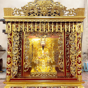 Tượng Vua Cha Ngọc Hoàng Ngồi Ngai Thếp Vàng